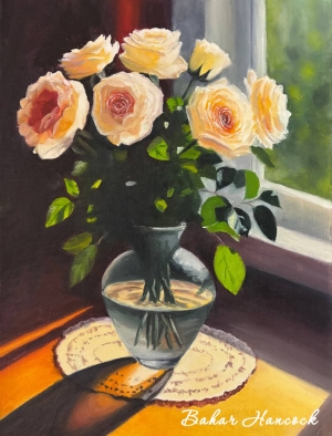 Рисунки учеников с курса Розы маслом